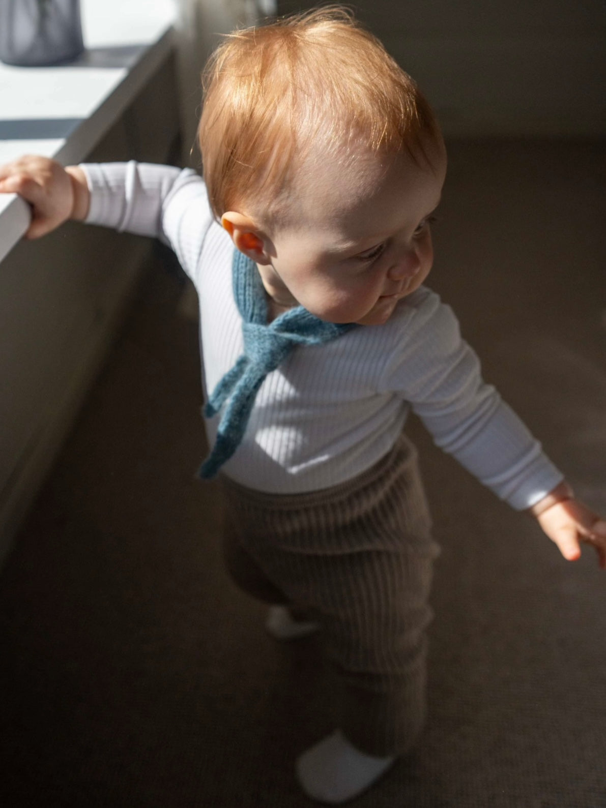 Strikkeoppskrift skjerf baby. Brushlight fra Cardiff Cashmere